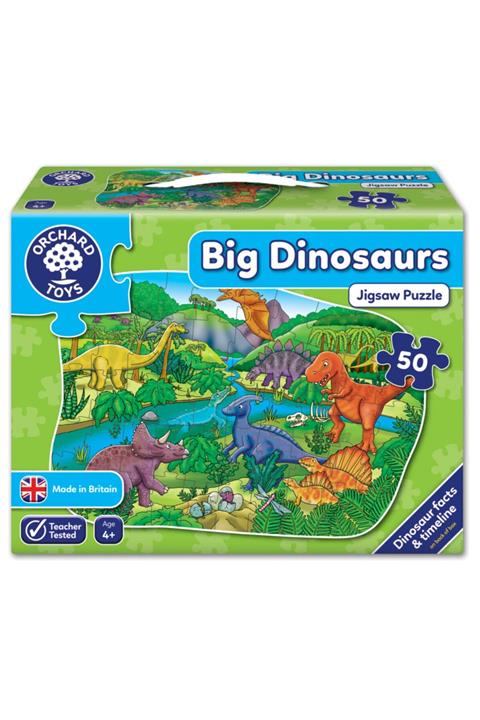 ORCHARD Büyük Dinozorlar Puzzle 4 Yaş + ( Big Dinosaurs)