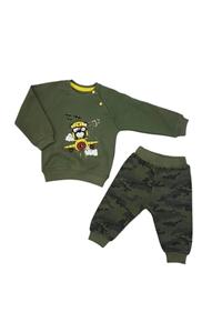 Aziz Bebe Erkek Bebek Sweatshirt Pantolon 2li Takım 0-24 Azz002926