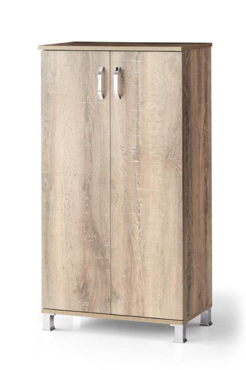 SİVAS GÖZDE MOBİLYA Ahşap 2 Kapaklı Ayakkabılık Çok Amaçlı Dolap