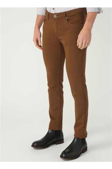 Gualtiero Manuele Giorgi 5 Cep Parça Boya Comfort Tarçın Pantolon