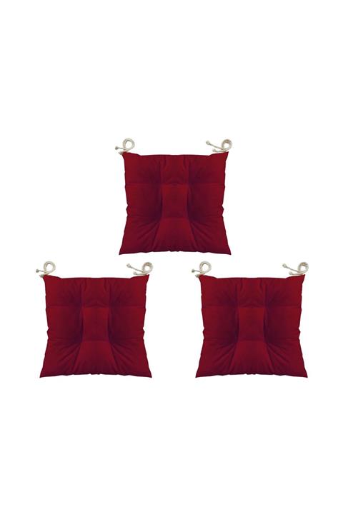 Textilla Bordo Pofidik Minder 3 Lü Set