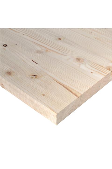 iAhşap Ladin Ahşap Plaka Masif Panel (a Kalite) (75x75 Cm, 30 Mm)