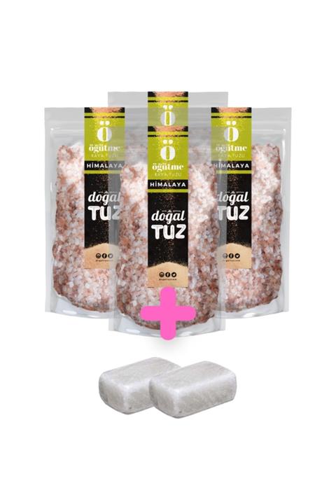 Doğaltuz Bundle Set - Himalaya Tuzu Kristal Tip (4x1000gr) + Hediye Tuz Sabunu 2 Adet - Doğal Tuz