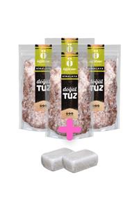 Doğaltuz Bundle Set - Himalaya Tuzu Kristal Tip (4x1000gr) + Hediye Tuz Sabunu 2 Adet - Doğal Tuz