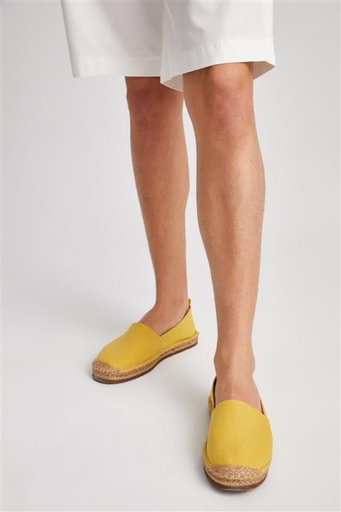 GIZA HOUSE Erkek Hasır Tabanlı Sarı Espadril