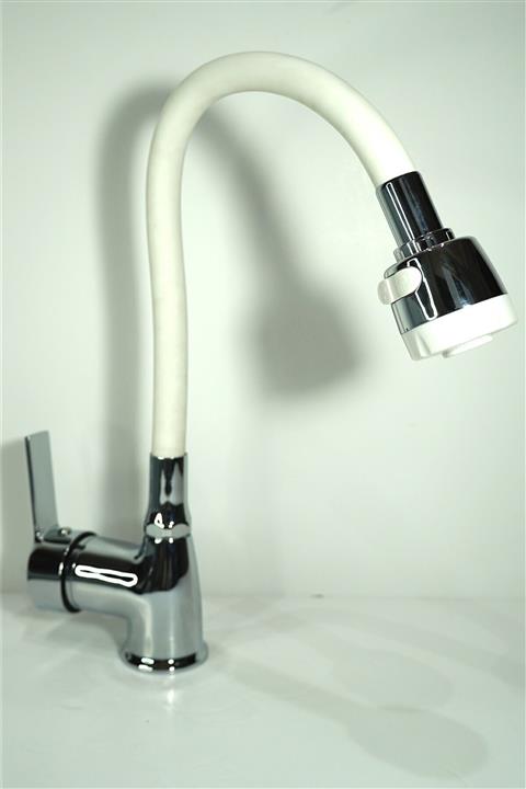 KCA ARMATÜR Beyaz Çift Fonksiyonlu Mutfak Musluğu Bataryası Çeşmesi