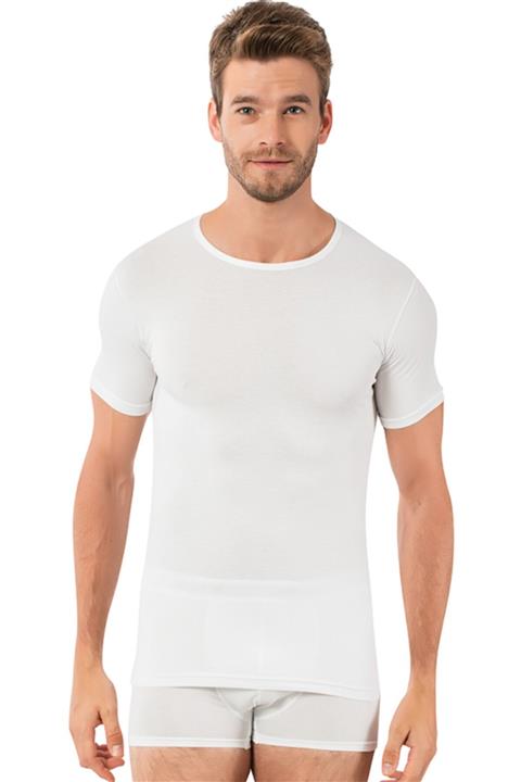 Öztaş Underwear Erkek Beyaz Modal Fanila 3'lü