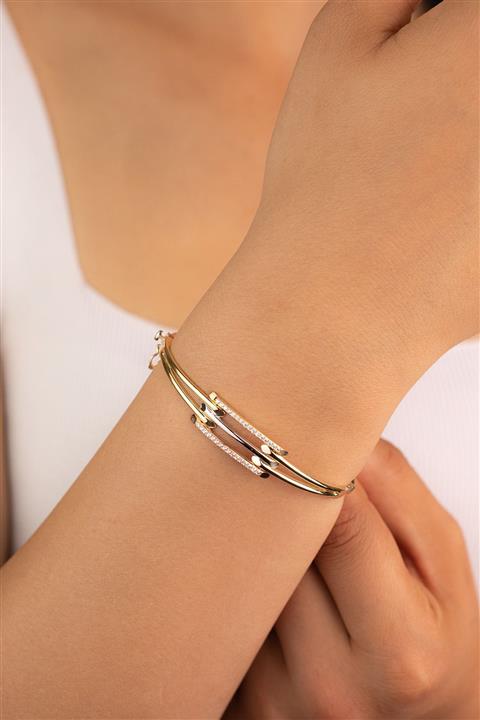 YAVUZ KUYUMCULUK Kaburga Kelepçe Bilezik Taşlı