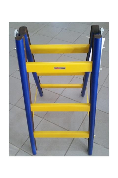 Alplam Laminat Merdiven 3 Bas. Sarı Lacivert