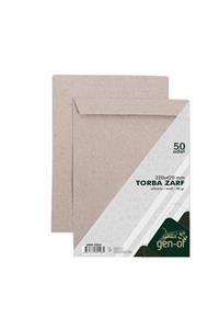 GenOf Torba Zarf 32x42 Kraft 90 Gr Silikonlu 50'li