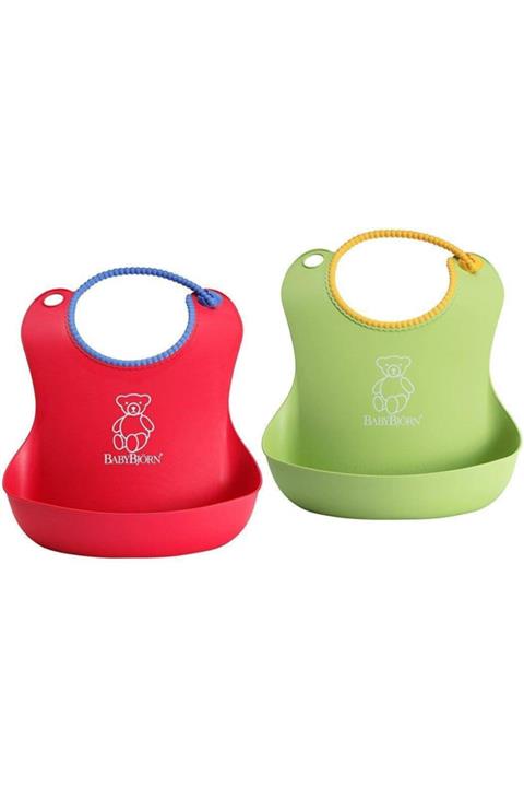 GeçerStore Dökülme Önleyici Bebek Beslenme Mama Önlüğü Önlük Silikon Renkli