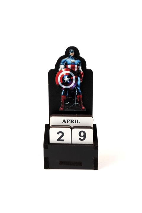 Cetinshop Captan America Özel Tasarım Masa Takvimi