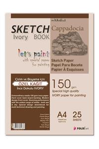 FOLİX ART Sketchbook Cappadocia A4 Tutkallı 150 Gr. Ivory 25 Yaprak Eskiz Defteri