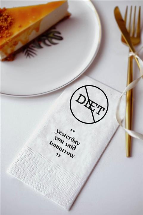 Ake Kağıt Konuşan Sunum Peçetesi Dıet 100 Adet