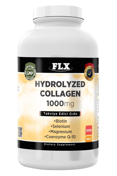 FLX 300 Tablet Hidrolize Collagen Coenzyme Biotin Selenium Magnezyum