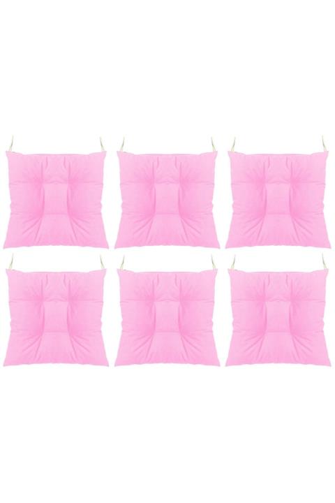 Textilla 6 Lı Set Pembe Pofidik Minder