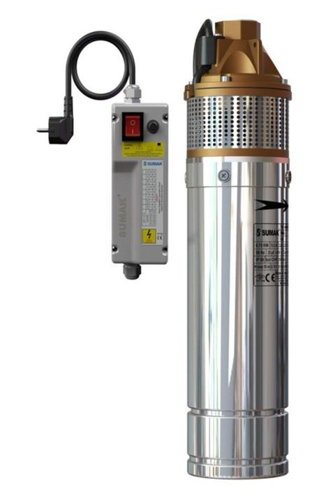 Sumak 4sdm100 4'' Paslanmaz Dalgıç Pompa Monofaze (220v) 1hp (panolu, 30 M. Kablolu)