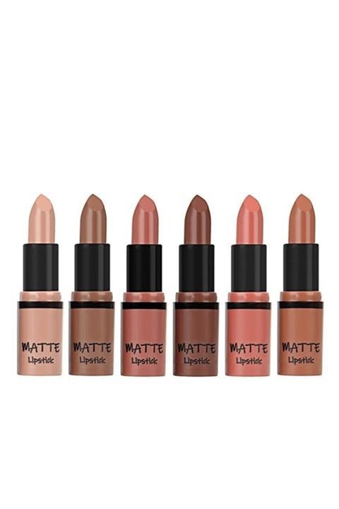 Reby Kalıcı Mat Lipstick Ruj 6 Farklı Renk Özel Seri