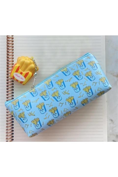 PASİFİK HOME Squishyli Patates Kızartması Kalemlik Mavi