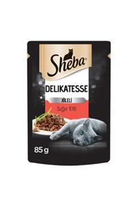 SHEBA Fine Flakes Sığır Etli Poşet Yaş Mama 85 G