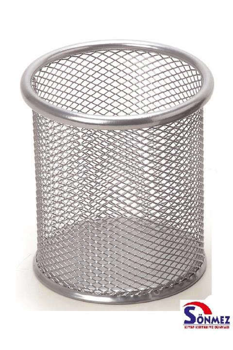 Puti File Metal Kalemlik Tekli Gümüş