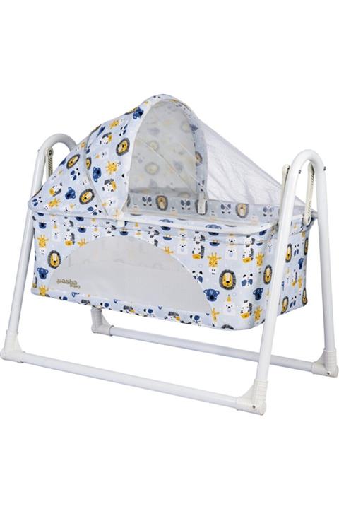 eynbaby Portatif Bebek Beşiği Sallanır Beşik - Lacivert