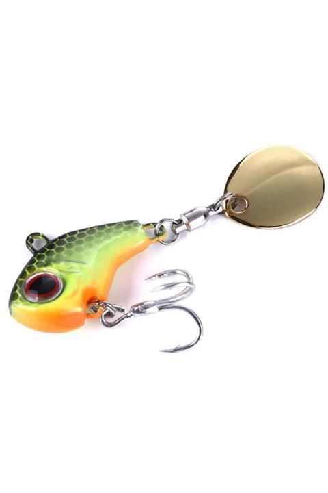 SAZAN RİG Sahte Yapay Yem Metal Vib Titreşimli Spinner Kaşık Fire Tiger 32 mm 16 gr