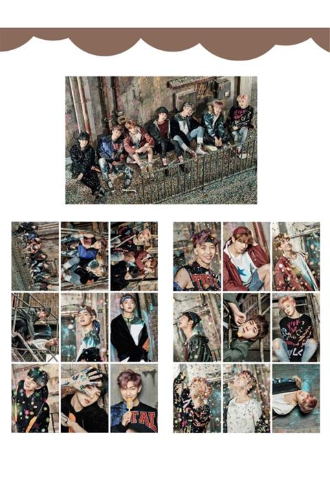 BTS ''you Never Walk Alone'' Fotokart Seti - Pink Versiyon