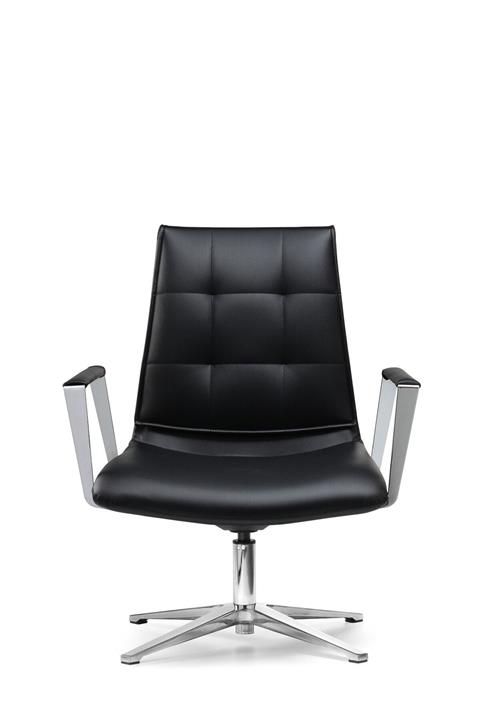 Bürotime Foldit Misafir Koltuğu Metal Kol Siyah