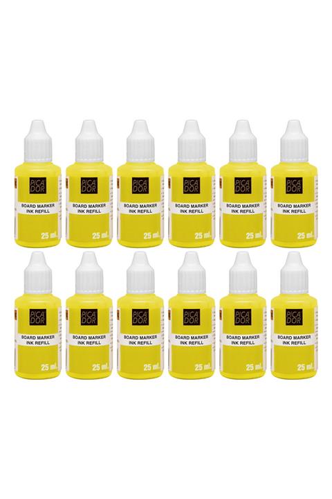 Picador Beyaz Tahta Kalem Mürekkebi 25 Ml Sarı (972)