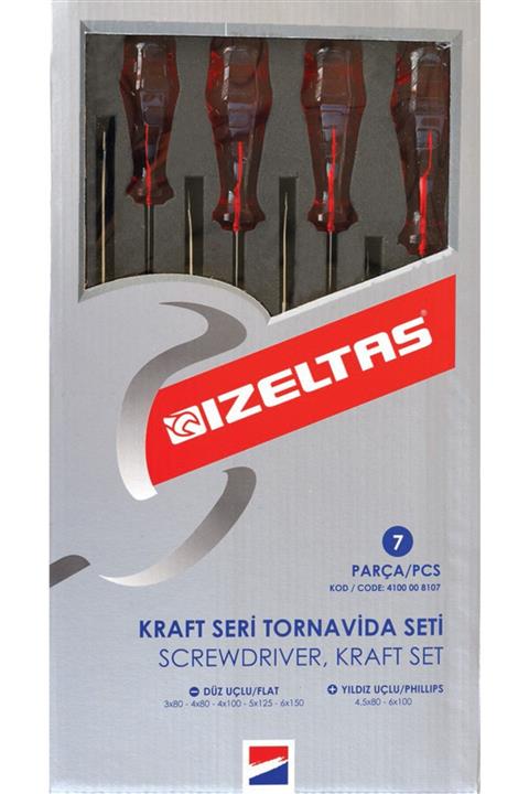 İzeltaş -4100008107-7 Parcalı Kraft Tornavıda Setı