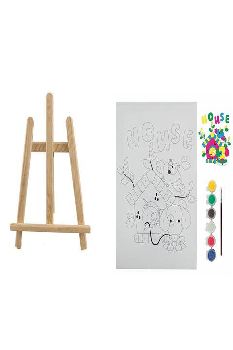 Ümraniye Hobi Sanat Mini Şövalyeli Boyama Seti Bts7 Numaralı Tuval Set 25x35