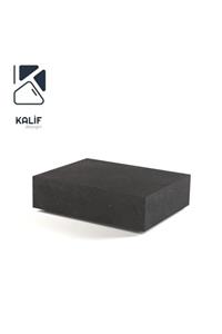 KALİF SAKSI Kalif Design Hafif Beton Sehpa (terrazo) Mass (l) 90x25 Siyah