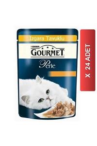 Gourmet Perle Izgara Tavuklu Yaş Kedi Maması 85 Gr (24 Tane)