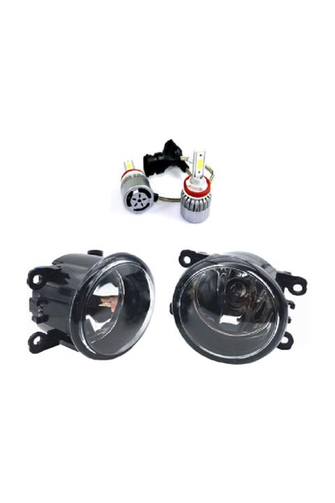 UygunPLUS Renault Kangoo 2010 Model Beyaz Led Xenon Sis Farı Seti Premium Serisi