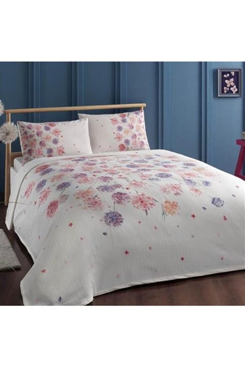 Taç Pembe Tek Kişilik Pike Takımı