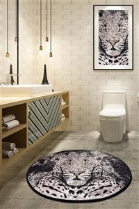 Chilai Home TIGER DJT ÇAP 140 cm Banyo Halısı, Paspas