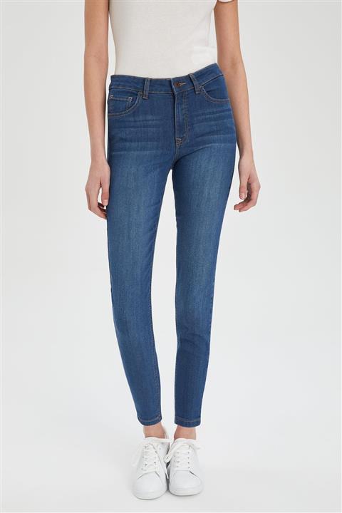 DeFacto Kadın Mavi Susana Slim Fit Jean Pantolon J0835AZ20AU