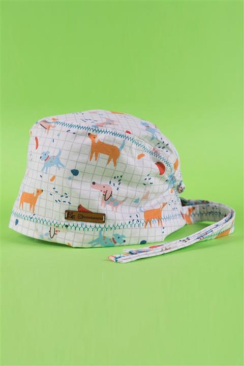 Best Bone Renkli Köpekler Desenli Cerrahi Bone