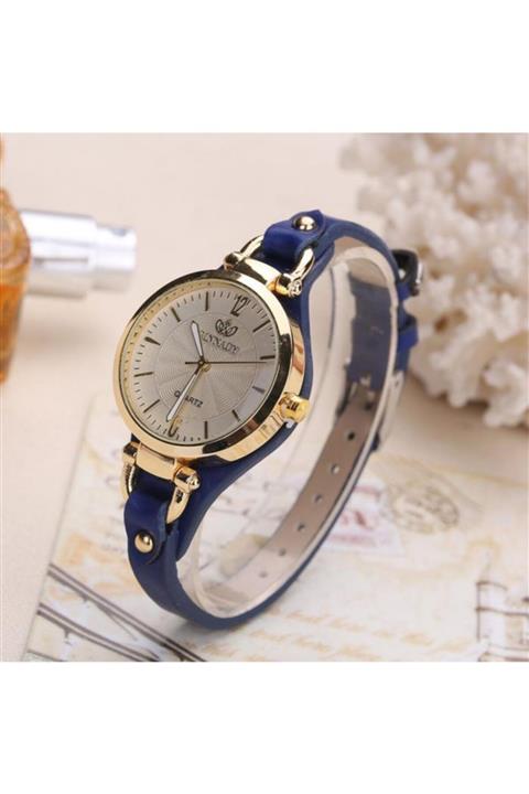 Toz Vintage Mavi Yuvarlak Vintage&retro Saat