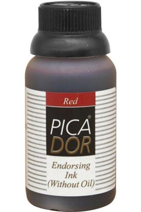 Picador Pıcador Istampa Mürekkebi 30 Ml Kırmızı 12 Li