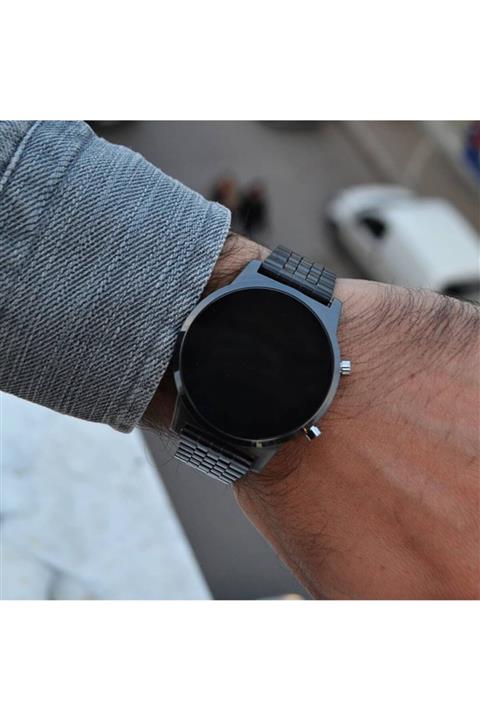 İSTLİV Unisex Siyah Çift - Sevgili Dijital Kol Saati