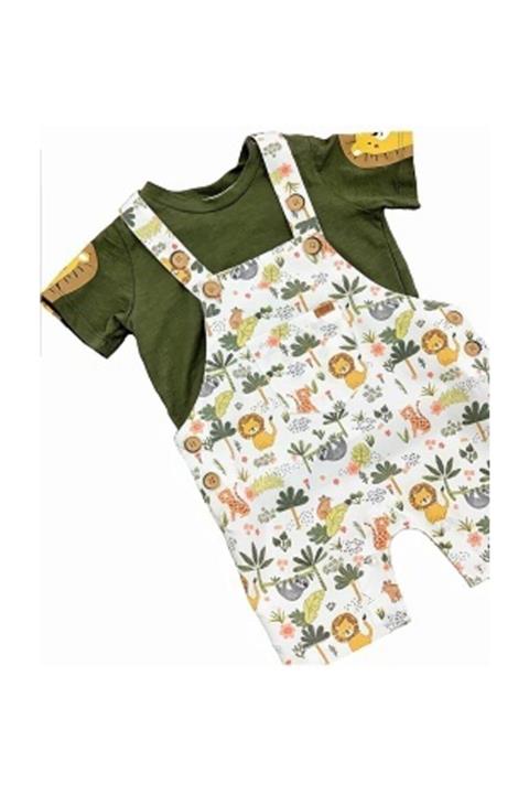 Midimod Aslan Baskılı Salopet