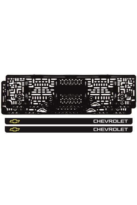 Ömr Dizayn Hediye Lazer Kesim -chevrolet Logolu- Takmatik Plakalık