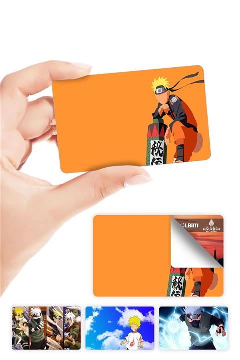 ZipZap Naruto Kart Kaplama Sticker 4 Adet