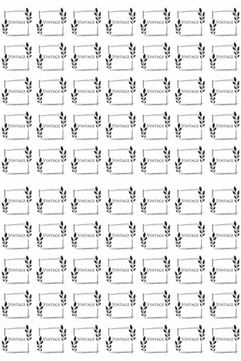 swissoft Şeffaf Stıcker - 70 Adet Vintage Şeffaf Etiket,