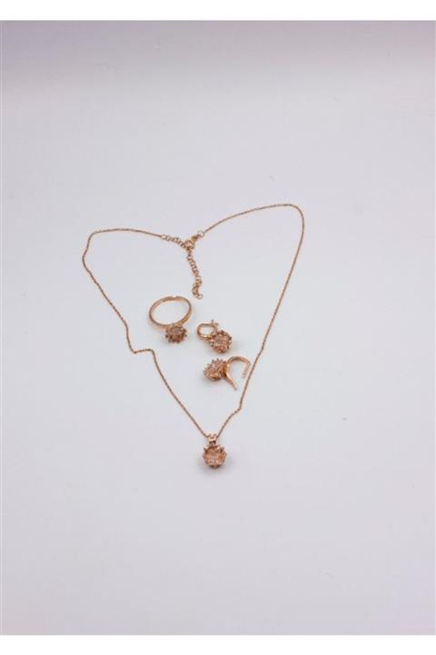 KalpBen Silver Beyaz Lotus Çiçeği Set 925 Ayar Gümüş