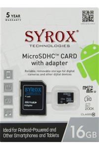 WOODCASTLE ELEKTRONİK Syrox Micro Sd Hafıza Kartı 16gb