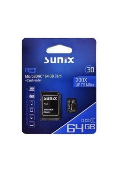 Sunix Hafıza Kartı Class 10 Micro Sdhc Card Reader 64 Gb