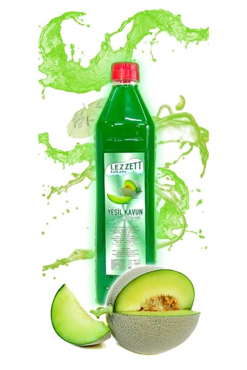 Lezzet Yeşil Kavun Aromalı Buzlaş Şurubu(glikoz Şurubu Içermez)